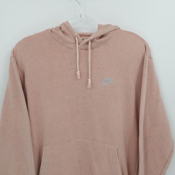 Nike Hoodie Mens Large Pink Club Fleece Revival Pullover‎ Swoosh DQ4663-691 - Picture 7 of 11